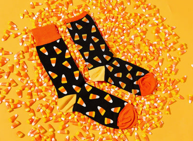 get corny in our haunting halloween socks