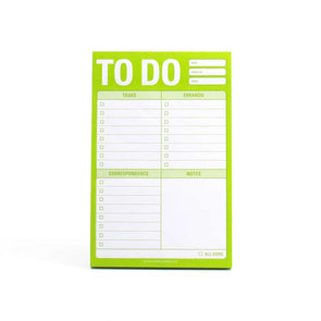 Pad of large, funny and organized sticky notes