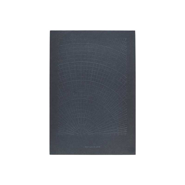 High quality notebook with a dark blue, patterned cover