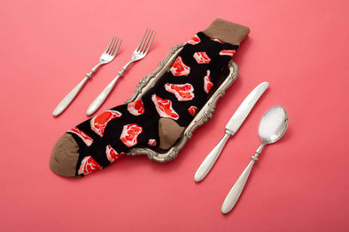 Prime Cut food socks for men by Socksmith