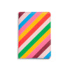 Elegant, rainbow striped passport holder
