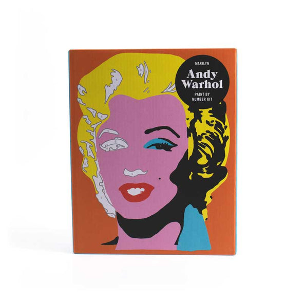 Fun paint by numbers kit to create Andy Warhol’s Marilyn Monroe painting