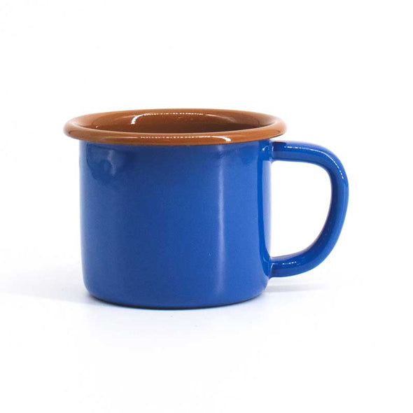 Ultimate outdoor mug in blue and brown