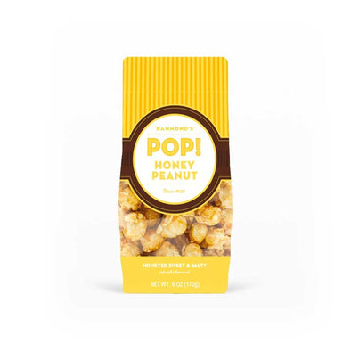 Classic honey peanut flavored popcorn in a snack-sized bag