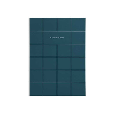High-quality 18-month planner in teal