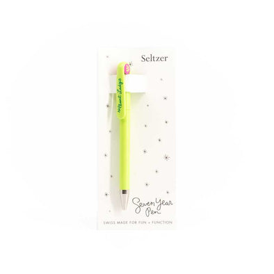 High-quality, bright green pen with the words “plant lady” in cursive