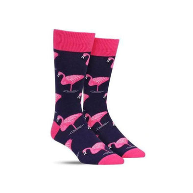 Fun flamingo novelty socks for men