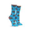Blue Significant Otter Fun Animal Novelty Socks for Women