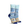Funny women’s socks with the words “The ocean just gets me”
