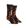 Fun men’s XL socks with a pattern of a basketball about to go through the hoop
