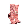 Funny socks for women by Blue Q that say, “Go away, I’m introverting”