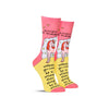 Funny women’s unicorn socks that say, “Always be yourself. Unless you can be a unicorn. Then always be a unicorn.”