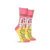 Funny women's socks with a unicorn and inspiring words