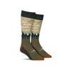 Novelty socks by Foot Traffic for men that say, “Not all who wander are lost”
