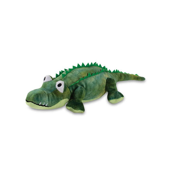 Cute interactive dog toy shaped to look like a crocodile or alligator