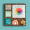 Thoughtful gift box from Goodly with a candle, book, stress ball, bath bomb and more