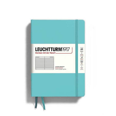 High-quality blank notebook in turquoise