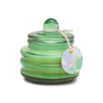Small, scented soy-wax candle in a lidded glass vessel