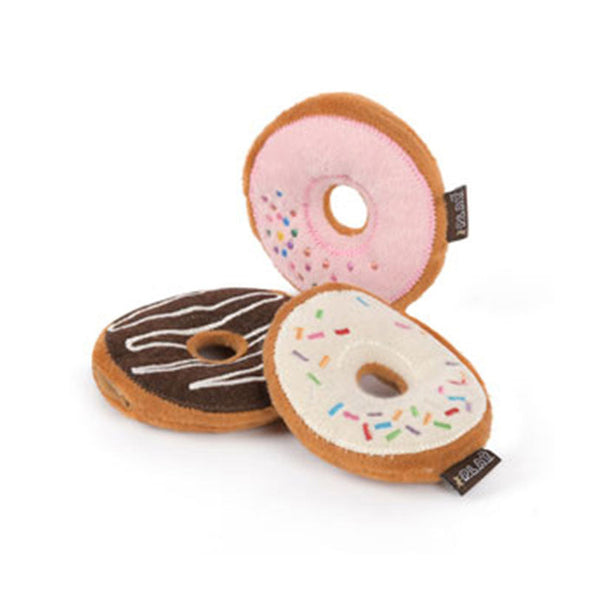 Cute interactive cat toys shaped like doughnuts