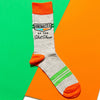 Funny socks for men that say 'Ringmaster of the Shitshow'