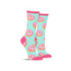 Fun donut novelty socks for women by Socksmith