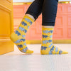 Woman wearing cute Elephant novelty socks