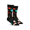 Cool men’s socks with images of scrubs, syringes, an ambulance and other medical symbols