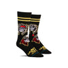 Cool men's music socks that references Guns N' Roses
