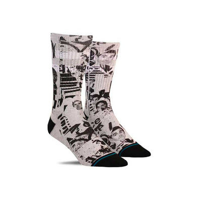 Funny men’s socks with graffiti and images of the main cast of the TV show The Office