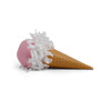 Surprise ball shaped like an ice cream cone and filled with tiny prizes